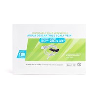 Aguja Scalp Vein Alita Mariposa 22 G X 3/4" CAJA 100 UND
